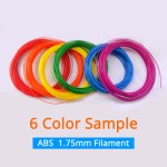 ABS 細絲 1.75 毫米樣品 6 種顏色，適用於 3D 打印或筆
