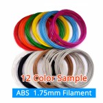 ABS Filament 1.75mm Sample 12 Colors for 3D Printer or Pen