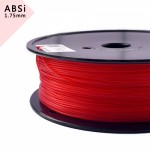 Filament ABS 1,75 mm / 1 kg rouge transparent pour l'impression 3D