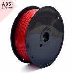 Filament ABS 1,75 mm / 1 kg rouge transparent pour l'impression 3D