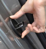 Black Car Door Lock Protection Cover For Tesla Model S 2015