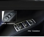 Chrome Interior Window Regulator Switch Button Cover for Model S