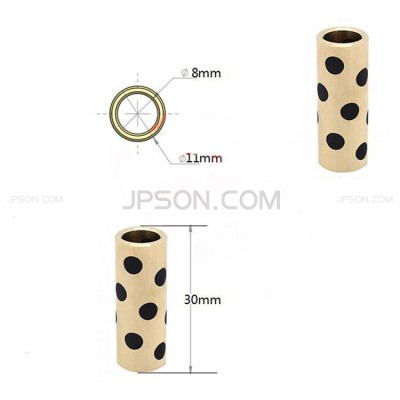 UM2 Graphite Copper Sintered Bushing 8*11*30mm