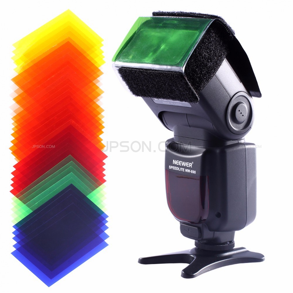 Universal Photography Speedlite Flash Full Color Balance Gel Filter Kit ...