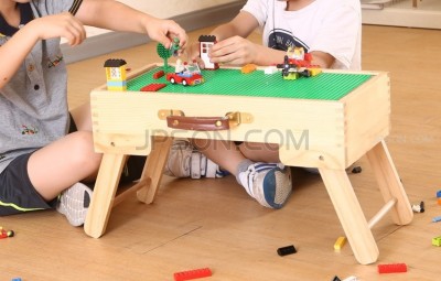 high quality LEGO compatible storage Play Table folding custom